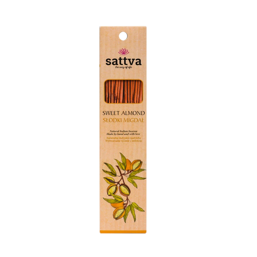 Natural sweet almond incense  15 sticks