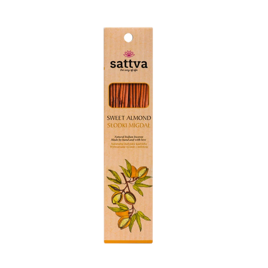 Natural sweet almond incense  15 sticks