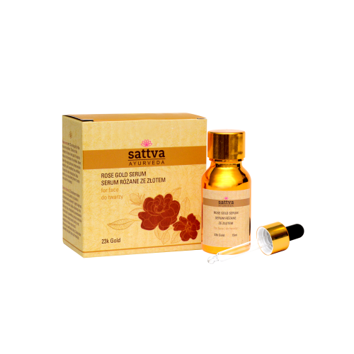 SATTVA FACE SERUM WITH ROSE GOLD OIL 15 ml